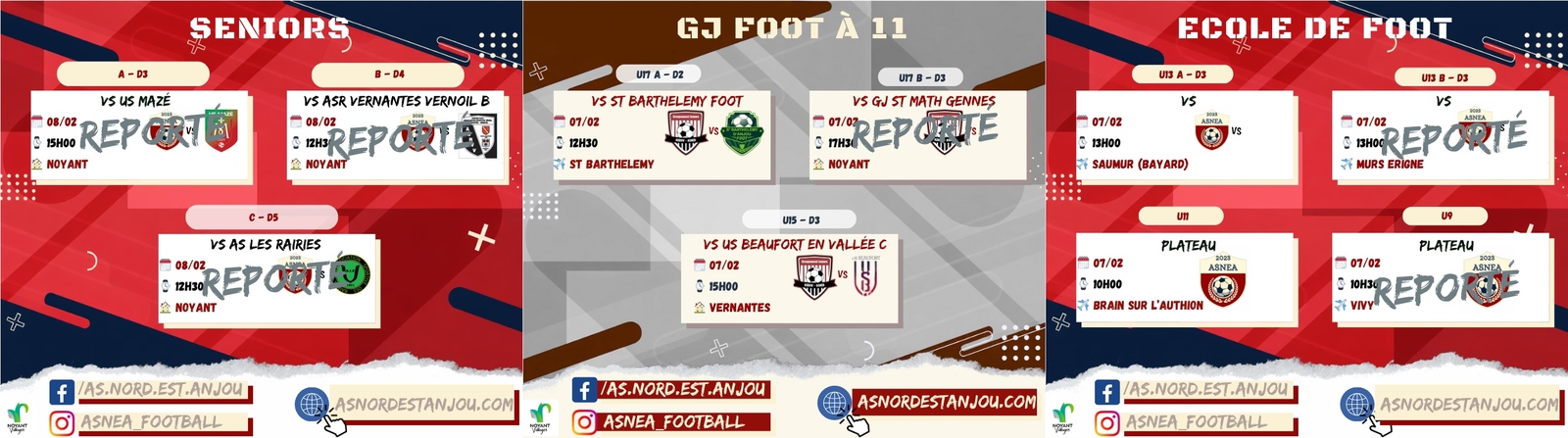 PROGRAMME DU WEEK-END 🔴 ⚫️