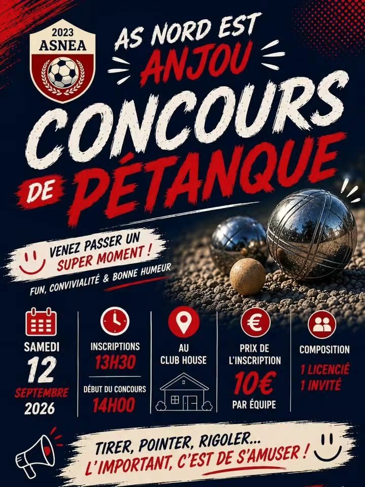 Concours de pétanque -12 Septembre 2026