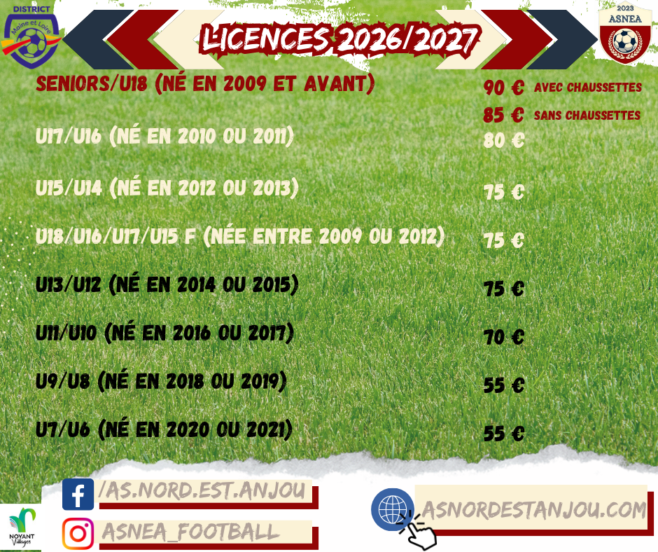 Licences Saison 2026/2027