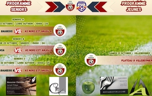 Programme du 21 &amp; 22/10