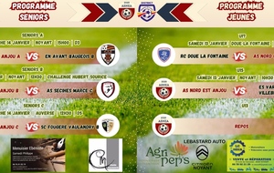 Programme du 13/01 &amp; 14/01