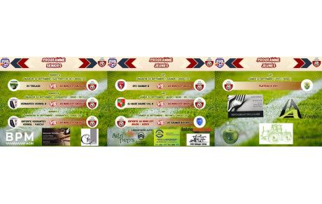 Programme du 23/09 &amp; 24/09