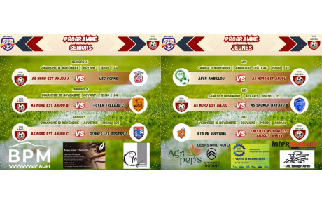 Programme du 11/11 &amp; 12/11