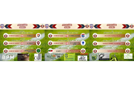 Programme du 02/12 &amp; 03/12