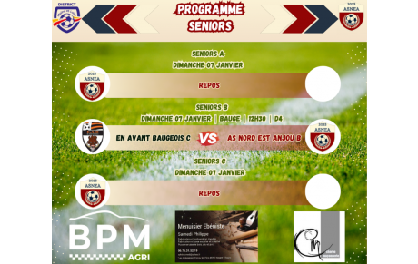 Programme du 07/01