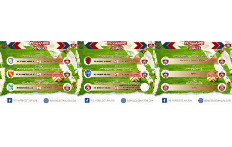 Programme du week-end du 10/02 &amp; 11/02