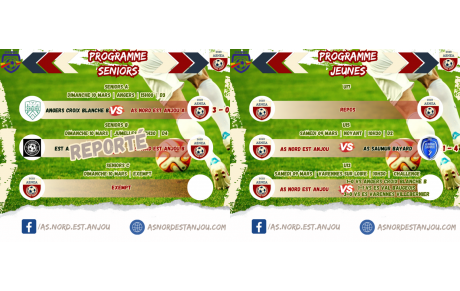 Résultats du 09/03 &amp; 10/03