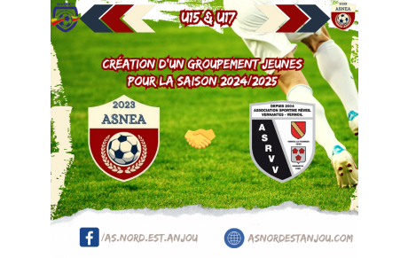 Saison 2024/2025 - Groupement Jeunes  Nord Est Anjou Vernantes Vernoil