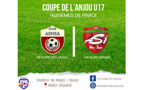 Coupe de l'Anjou U17 - 8èmes de finale
