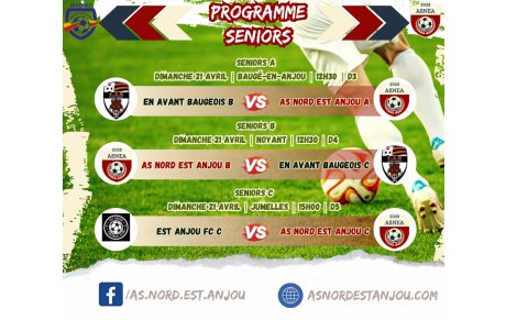 Programme du 21/04