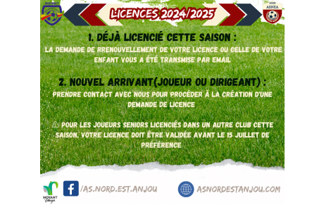 Licence 2024/2025