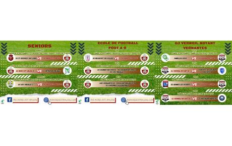 PROGRAMME DU WEEK-END DU 14/09 &amp; 15/09