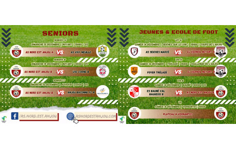 PROGRAMME DU 14/12/2024 &amp; 15/12/2024