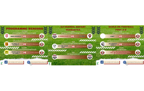 PROGRAMME DU 25/01 &amp; 26/01/2025